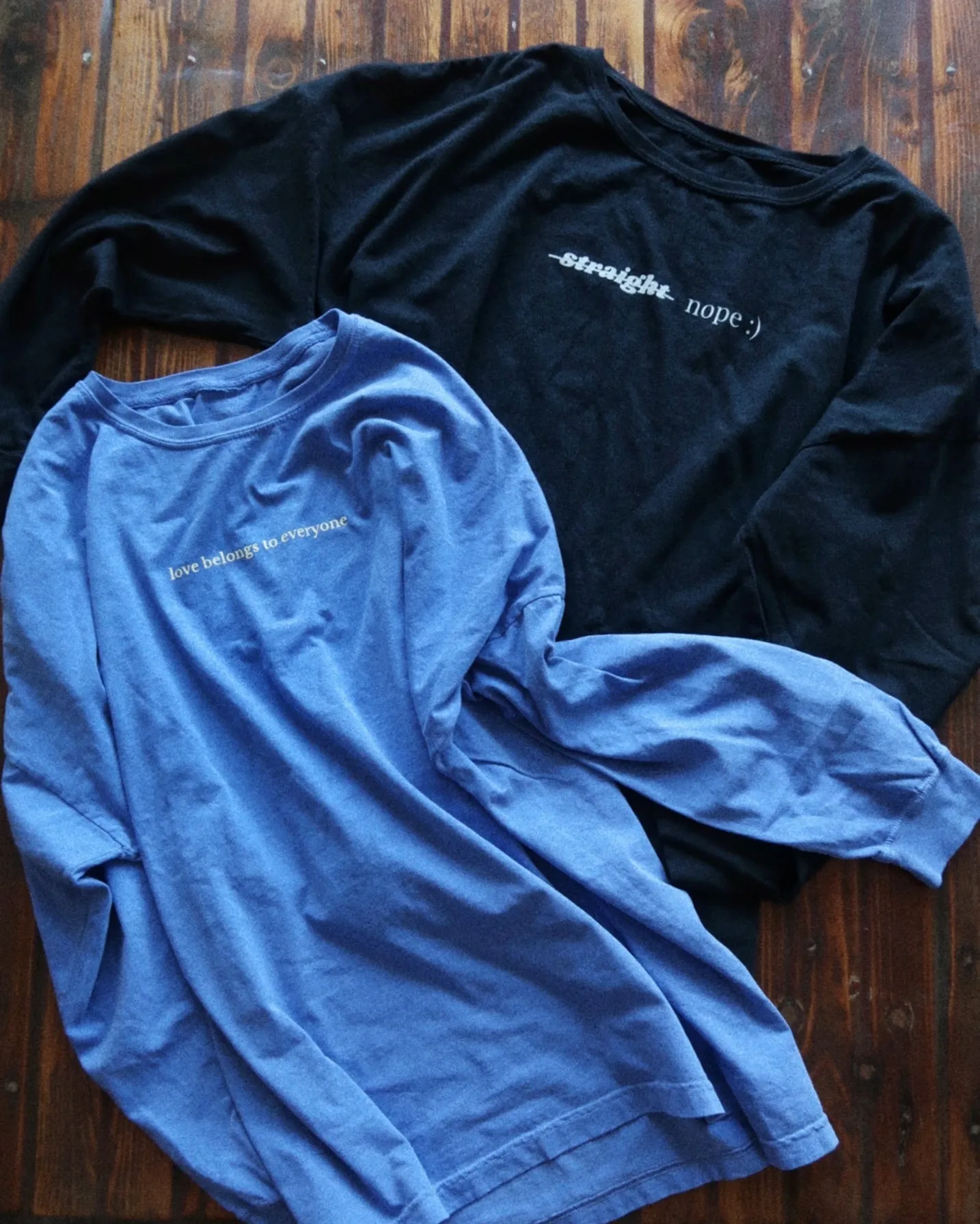 "NOPE :)" LONG SLEEVE OVERSIZED (Vintage Black)