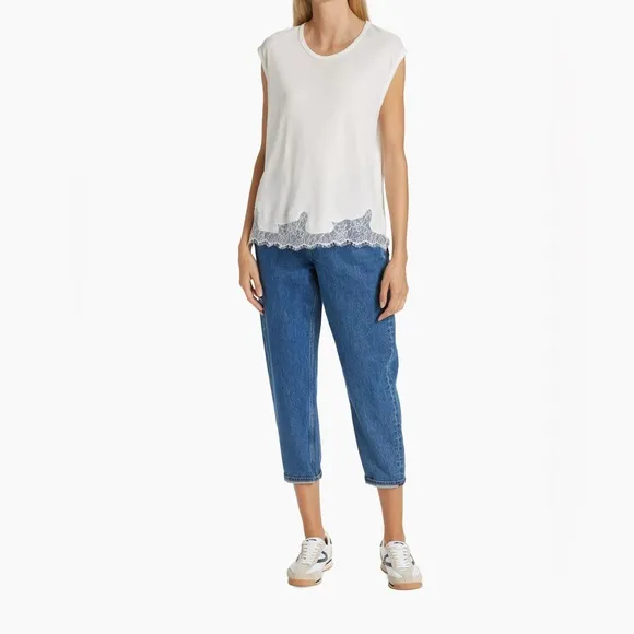 RAG &amp; BONE ALISSA HIGH WAISTED BARREL CUT ANKLE BUTTON FLY FRONT JEANS (Altered)