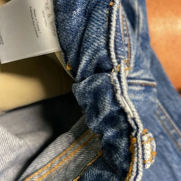 RAG &amp; BONE ALISSA HIGH WAISTED BARREL CUT ANKLE BUTTON FLY FRONT JEANS (Altered)