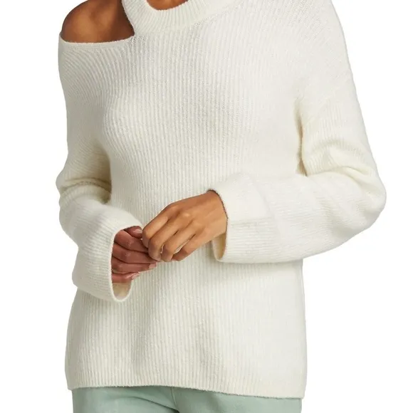 Rails Alexi Pullover sweater cold shoulder size small