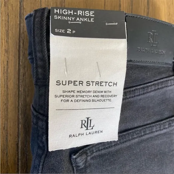 Ralph Lauren black high rise jeans