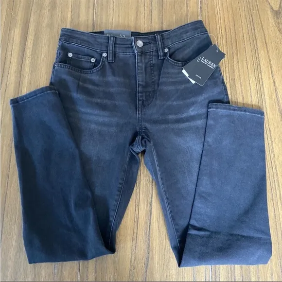 Ralph Lauren black high rise jeans