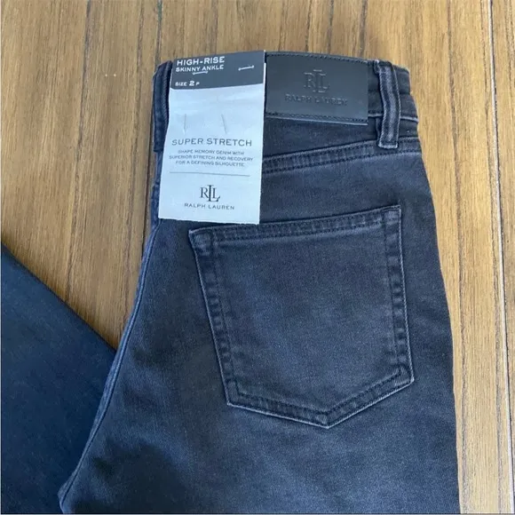 Ralph Lauren black high rise jeans