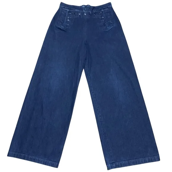 RALPH LAUREN Sailor Front Flare Leg Jeans - Size 12