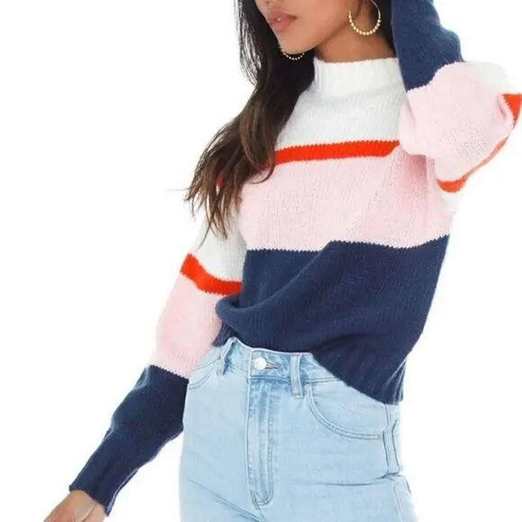 🆕 REBECCA MINKOFFLILIANA STRIPED SWEATER