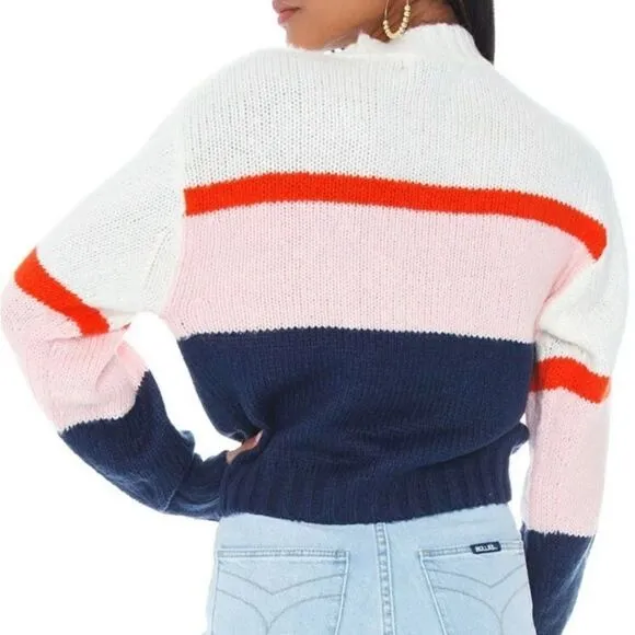 🆕 REBECCA MINKOFFLILIANA STRIPED SWEATER