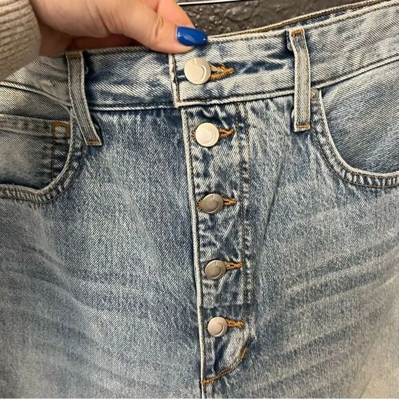 Revolve, Joe Jeans X WeWoreWhat The Danielle High Rise Straight in Light Vintage