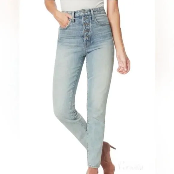 Revolve, Joe Jeans X WeWoreWhat The Danielle High Rise Straight in Light Vintage