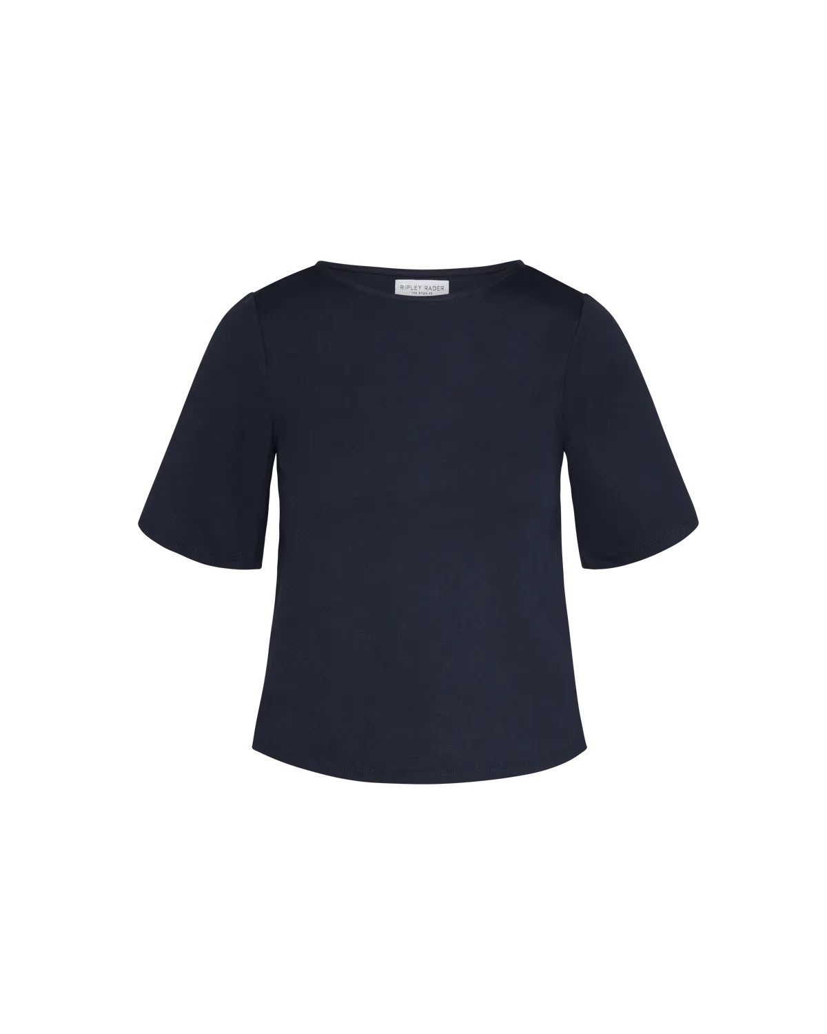 Ripley Rader Navy Ponte Knit Short Sleeve Top Extended