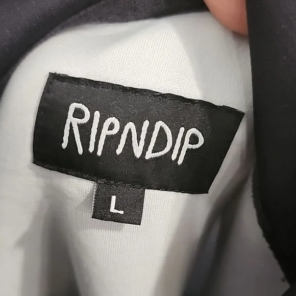 RIPNDIP Unisex  Scuba Bouquet Sleeve Print Hoodie In Black