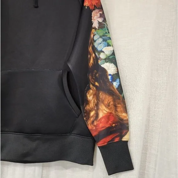 RIPNDIP Unisex  Scuba Bouquet Sleeve Print Hoodie In Black