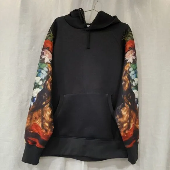RIPNDIP Unisex  Scuba Bouquet Sleeve Print Hoodie In Black