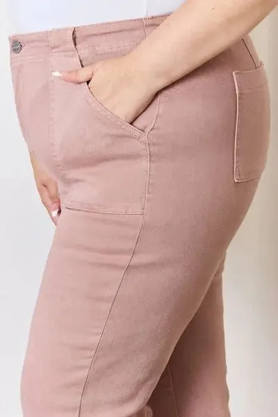 Risen Full Size High Rise Ankle Flare Jeans