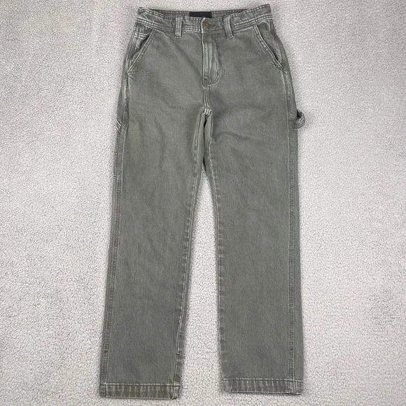 Rolla's Jeans Womens 29x30 Green Straight Leg Vintage Inspired Australian Denim