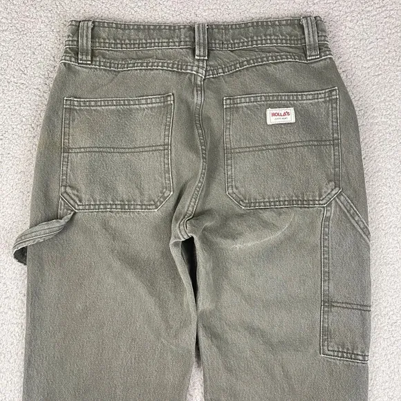 Rolla's Jeans Womens 29x30 Green Straight Leg Vintage Inspired Australian Denim