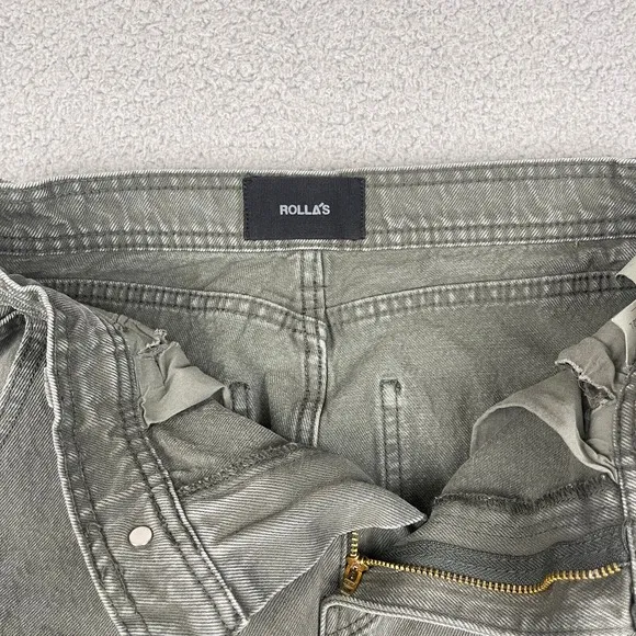 Rolla's Jeans Womens 29x30 Green Straight Leg Vintage Inspired Australian Denim