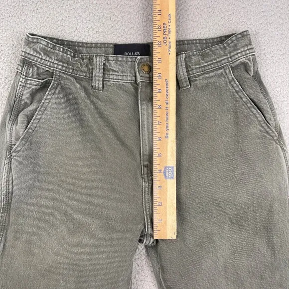 Rolla's Jeans Womens 29x30 Green Straight Leg Vintage Inspired Australian Denim