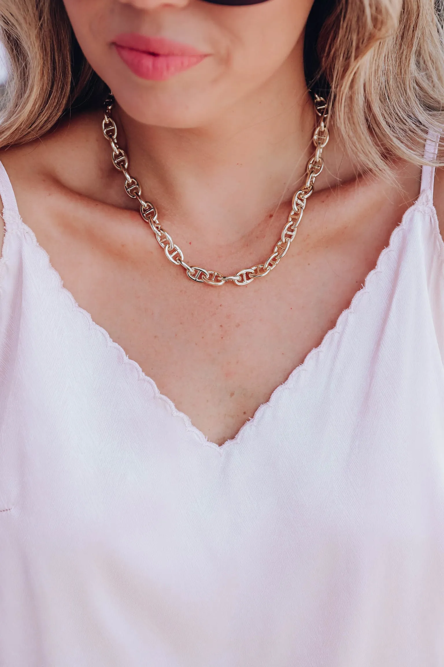 Rose Blush Scalloped Cami