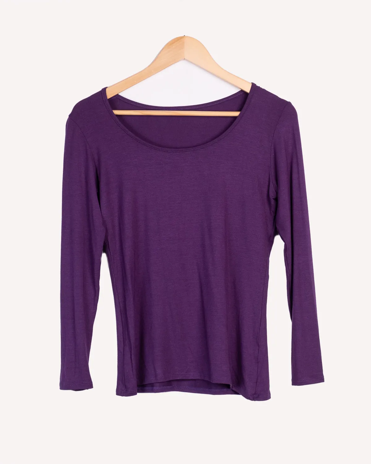 Round-Neck Long Sleeve T-Shirt