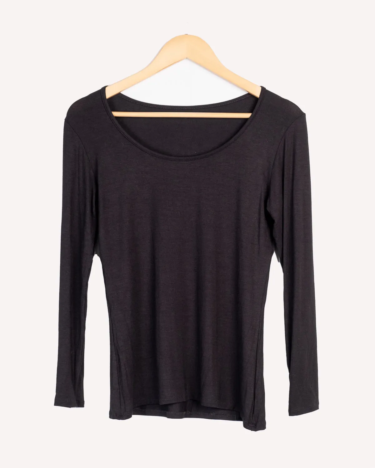 Round-Neck Long Sleeve T-Shirt