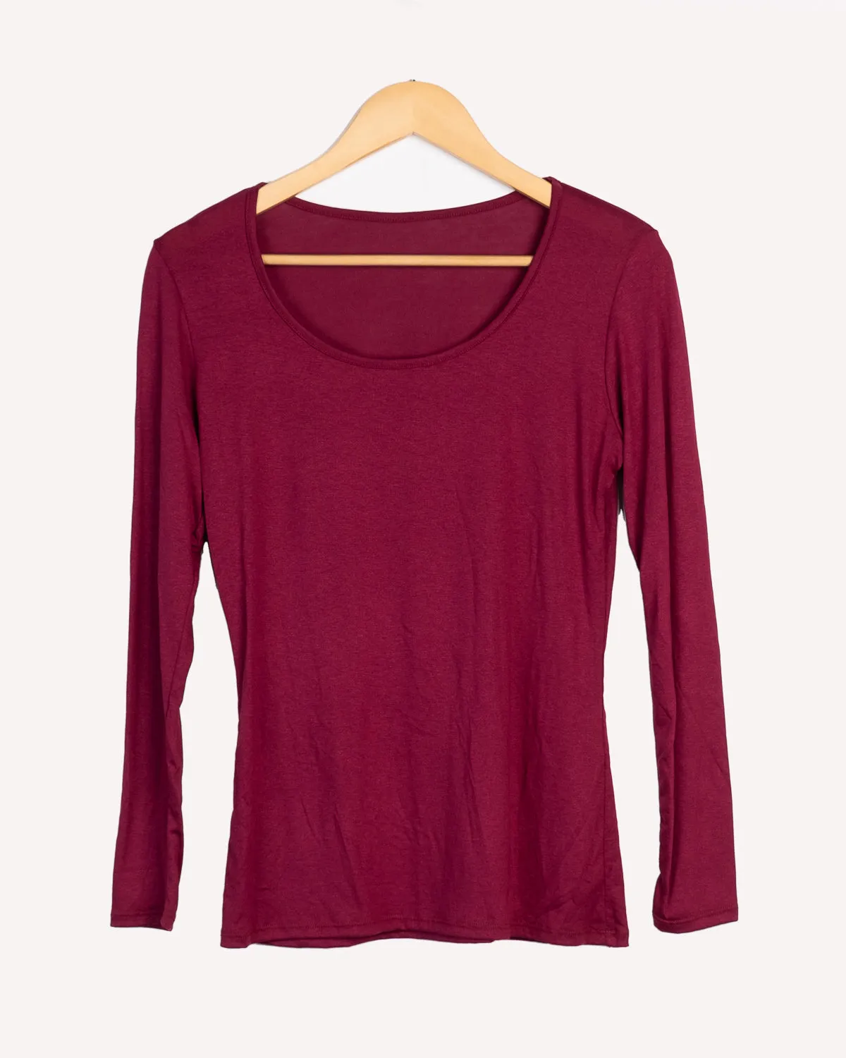 Round-Neck Long Sleeve T-Shirt
