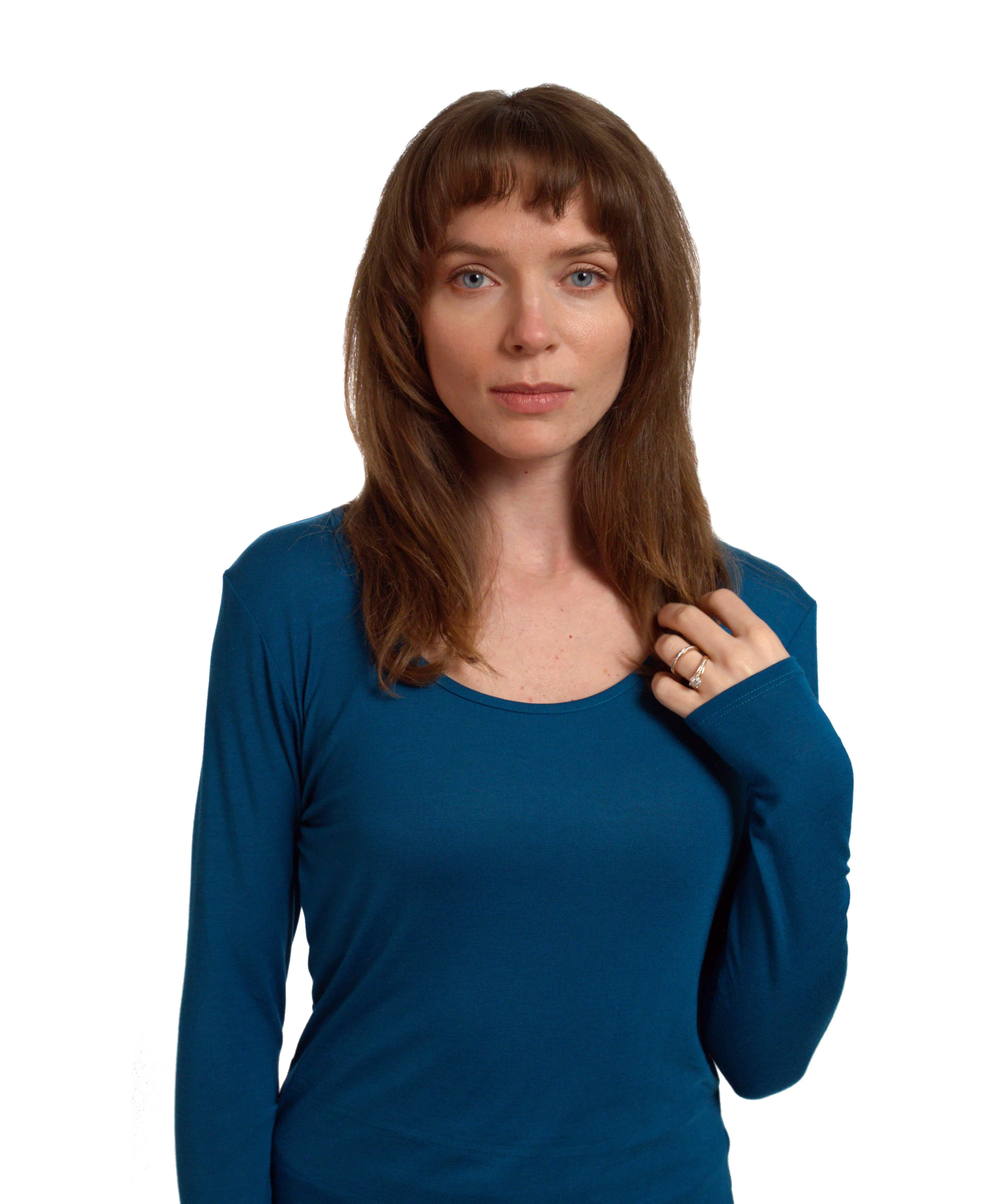 Round-Neck Long Sleeve T-Shirt