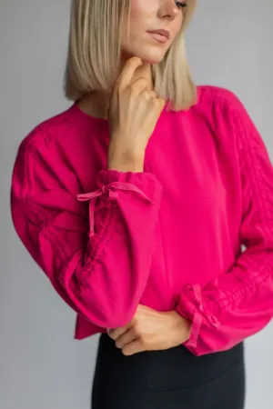 Ruched Sleeve Top