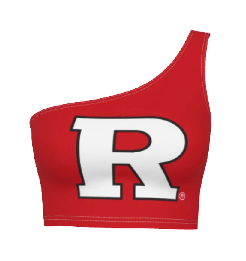 Rutgers Red One Shoulder Top