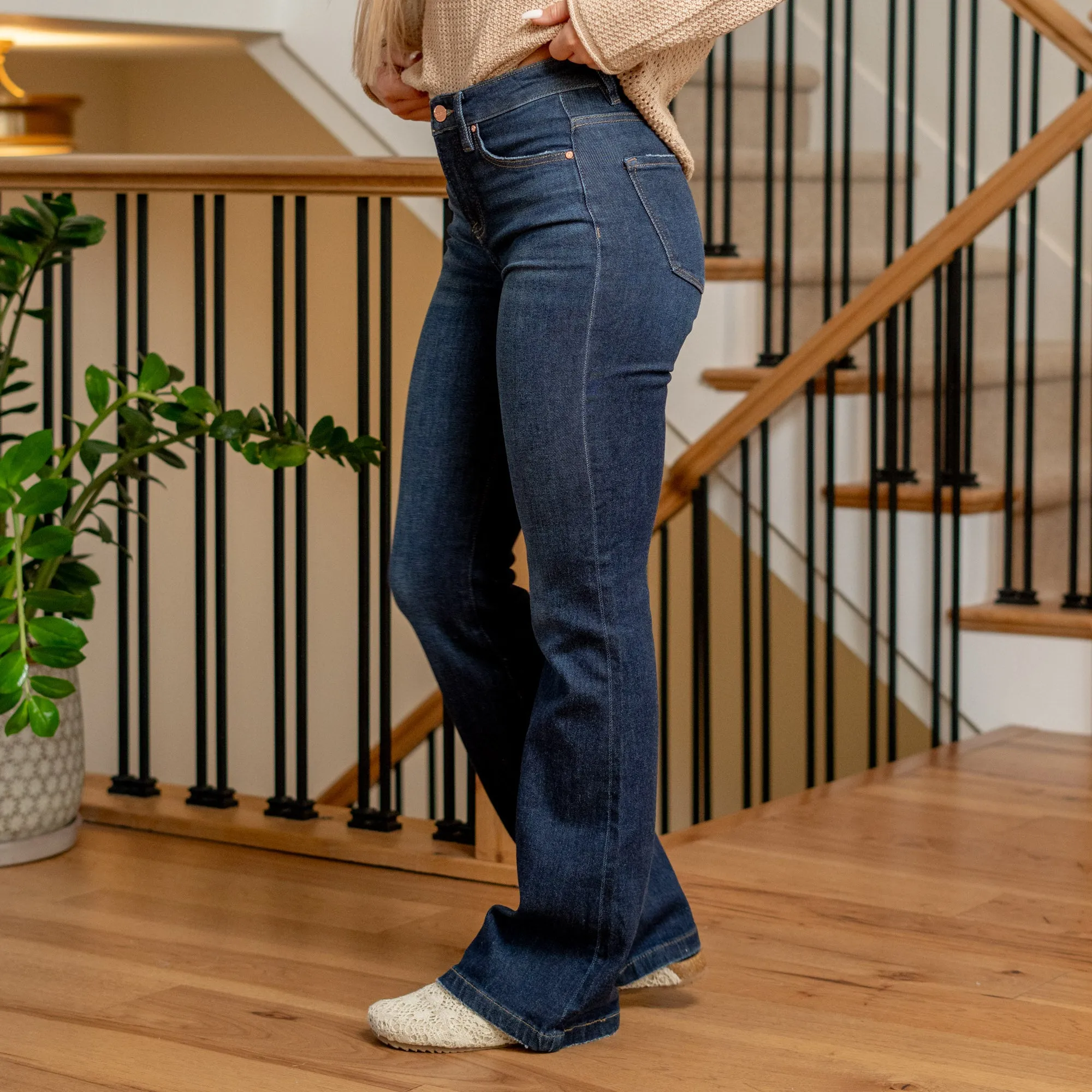 Sadie Tummy Control Top High Rise Flare Regular & Plus Sizes