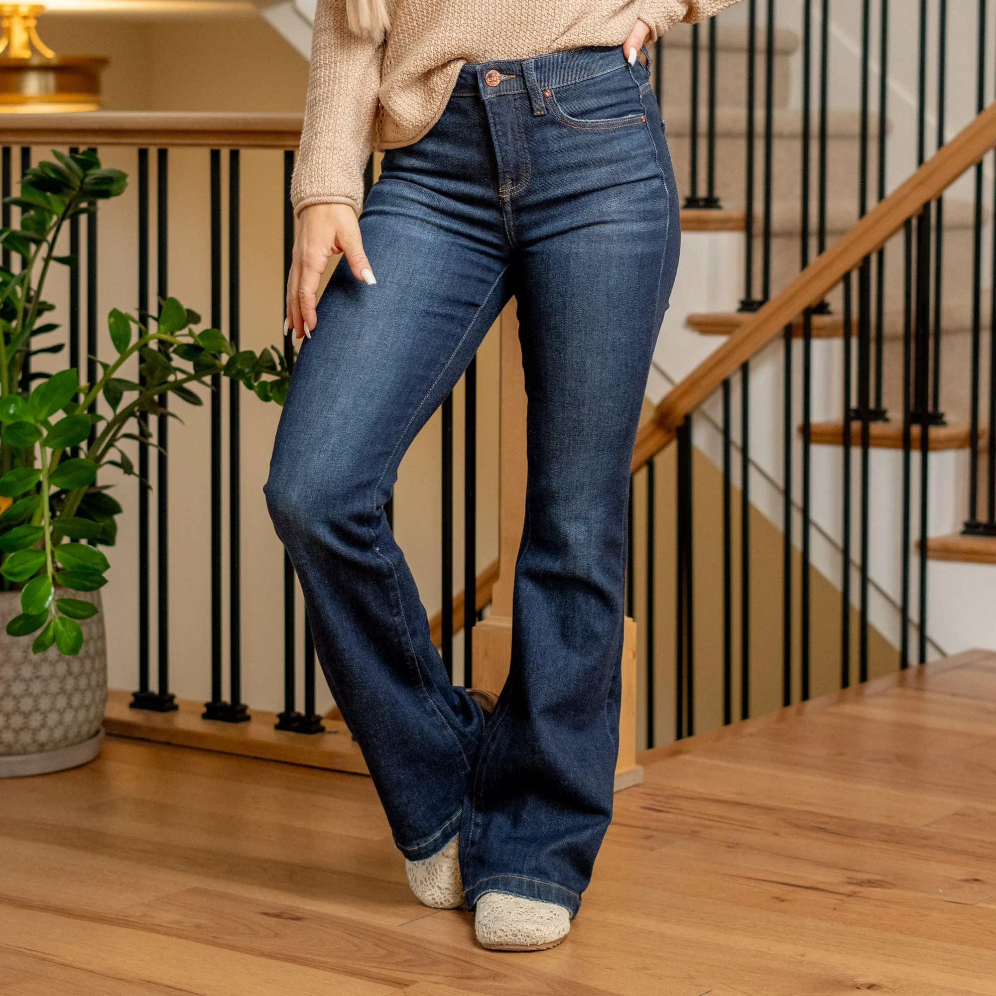 Sadie Tummy Control Top High Rise Flare Regular & Plus Sizes
