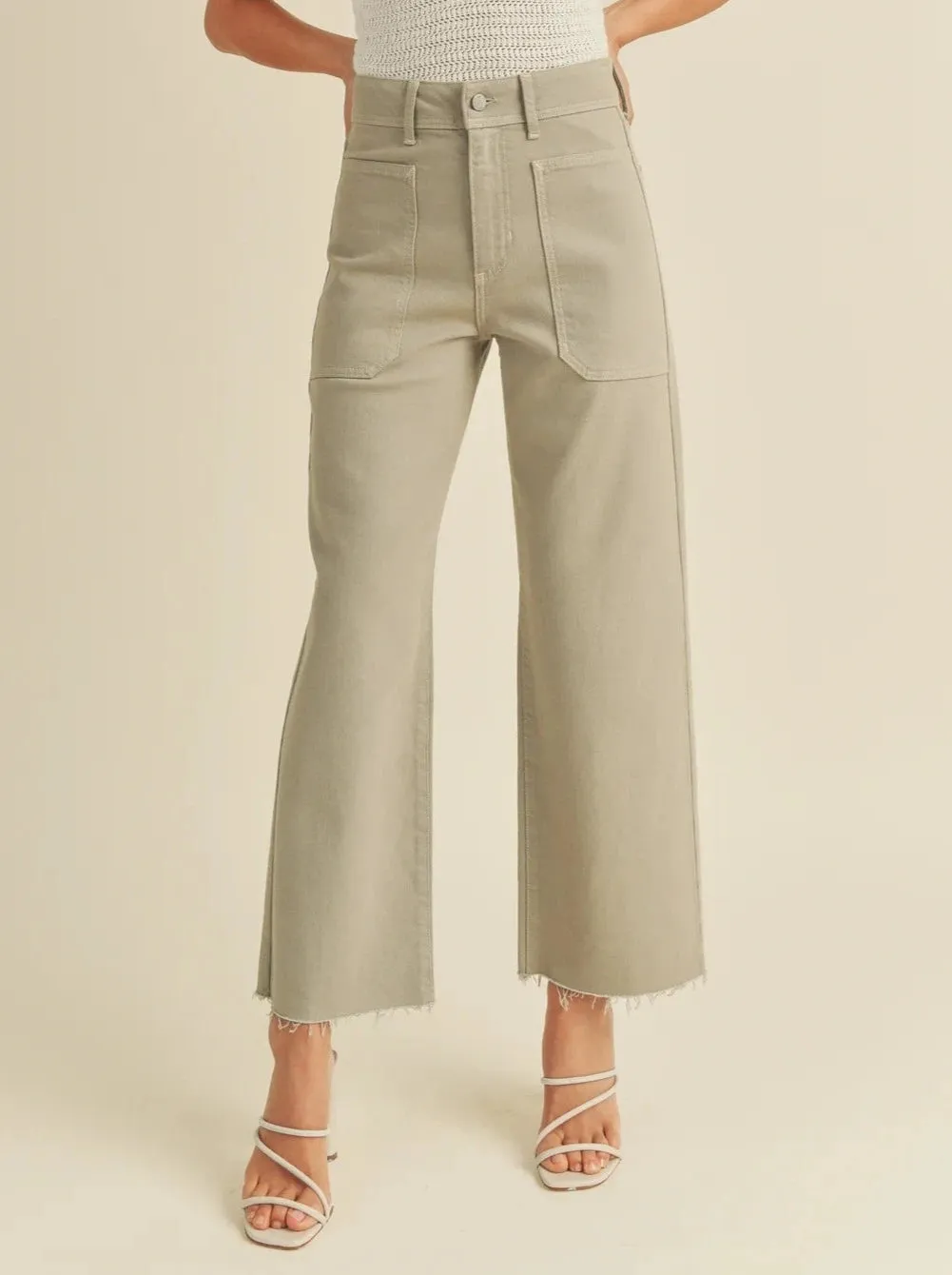 Sage Patch Pocket Jeans