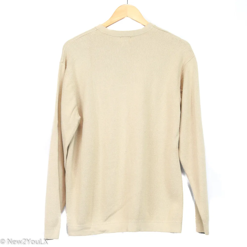 Sand V Knit Pullover (CK)