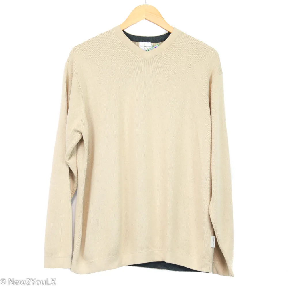 Sand V Knit Pullover (CK)