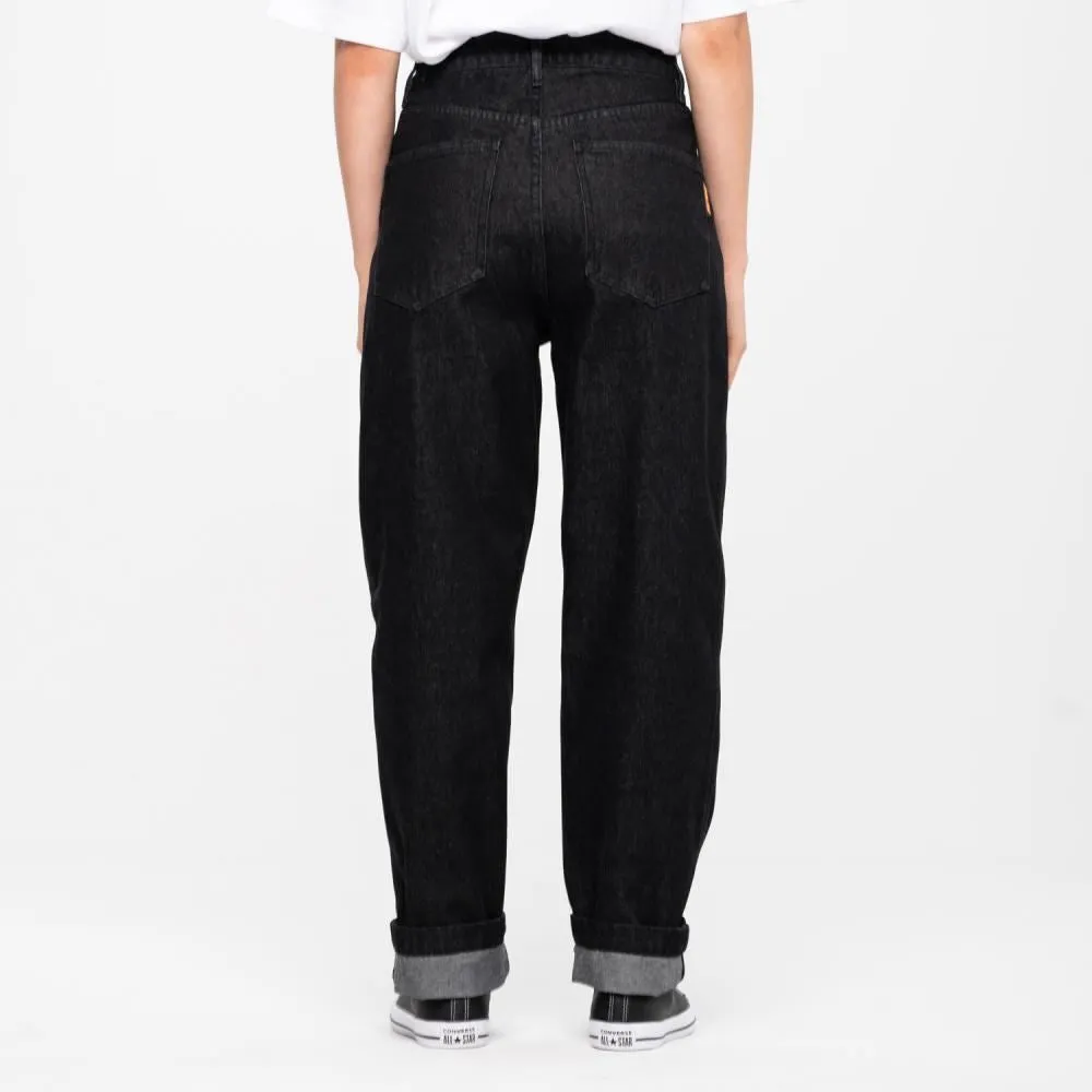 Santa Cruz Womens Pant Classic Dad Jeans - Black Wash Denim