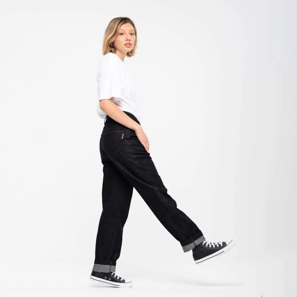 Santa Cruz Womens Pant Classic Dad Jeans - Black Wash Denim