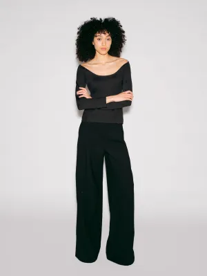 SCOOP NECK OFF THE SHOULDER TOP