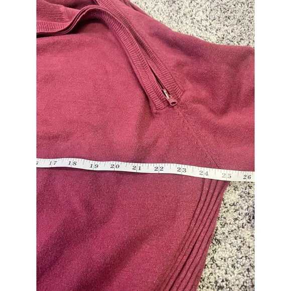 Seraphine Maternity Nursing Pullover Knit Sweater, Mock-Neck Size XXL Berry Red