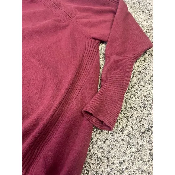Seraphine Maternity Nursing Pullover Knit Sweater, Mock-Neck Size XXL Berry Red