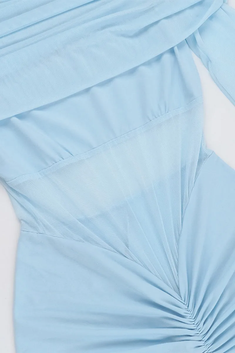 Sexy Ruched Off Shoulder One Step Skirt Dresses