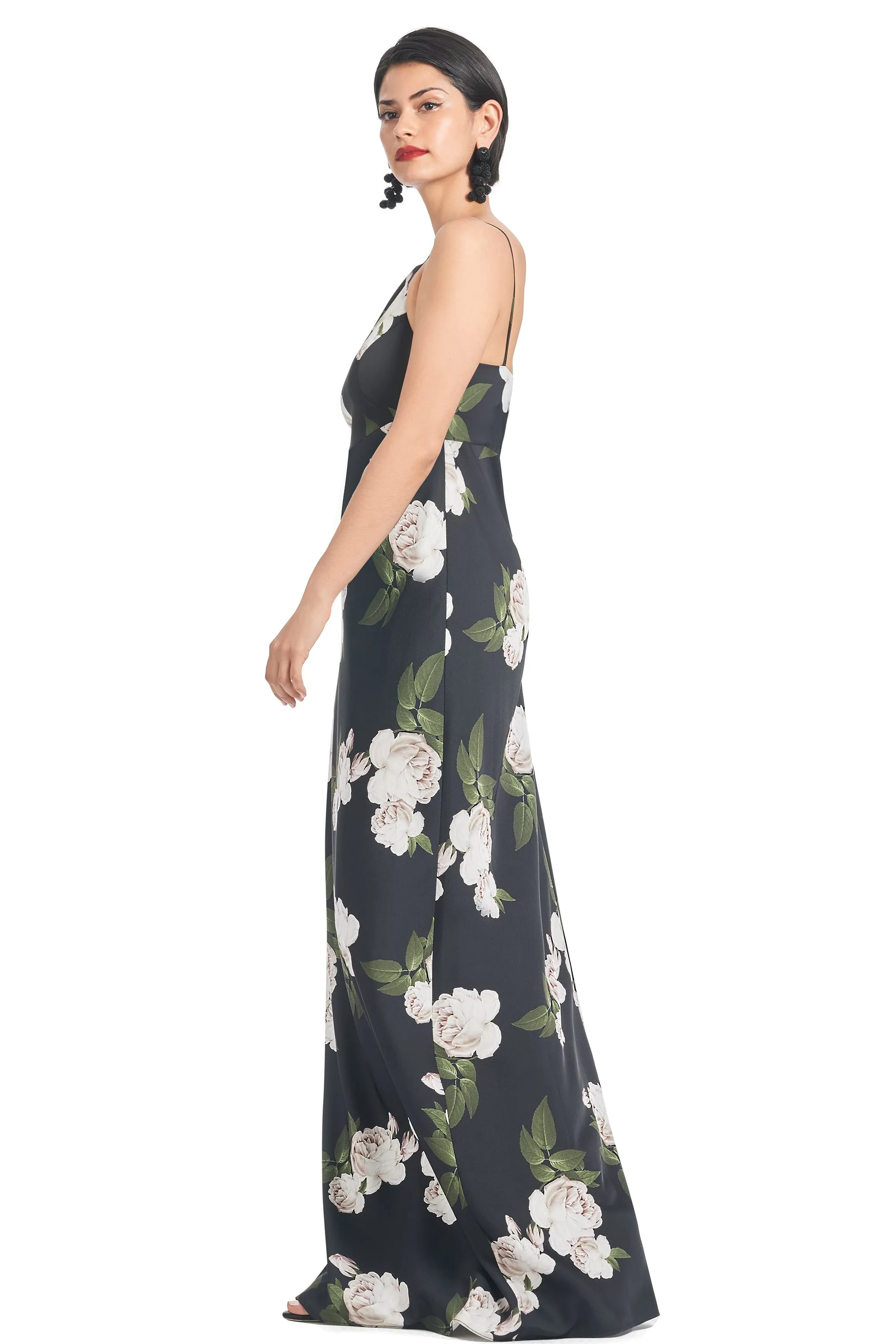 Shyla Gown - Obsidian Blooms - Final Sale