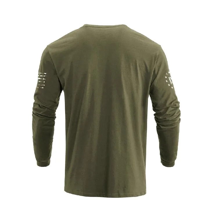 SKULL BIKER GRAPHIC LONG SLEEVE T-SHIRT