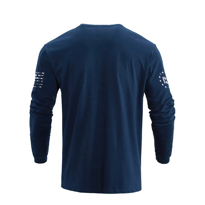 SKULL BIKER GRAPHIC LONG SLEEVE T-SHIRT