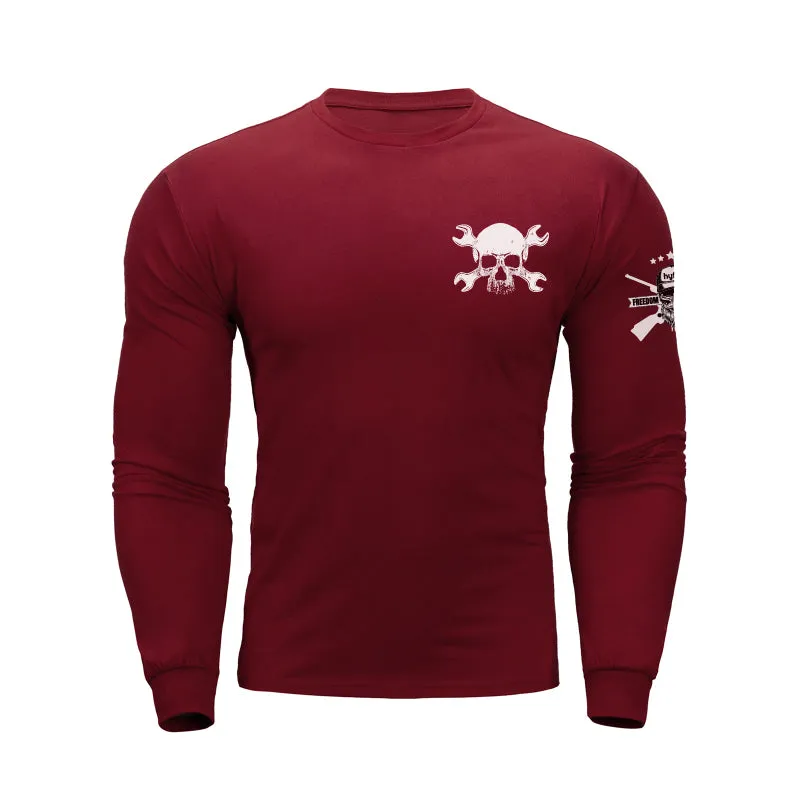 SKULL GRAPHIC LONG SLEEVE T-SHIRT