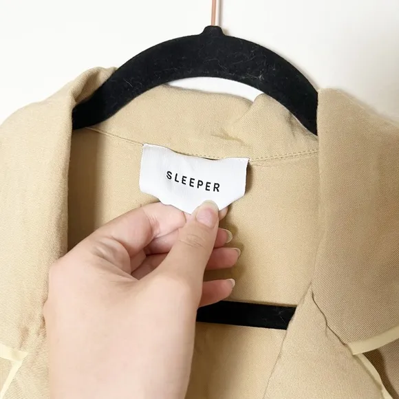Sleeper Natural Beige Pajama Shirt Top XL great with jeans!!!