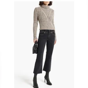 Slvrlake Frankie high rise wide leg kick flare jeans dark wash 30
