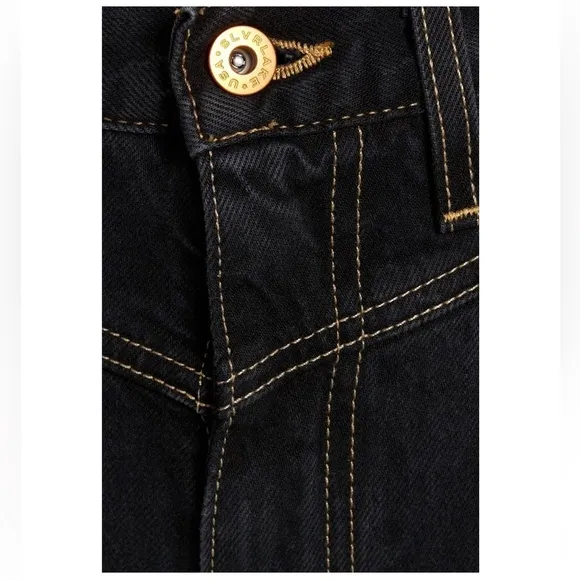 Slvrlake Frankie high rise wide leg kick flare jeans dark wash 30