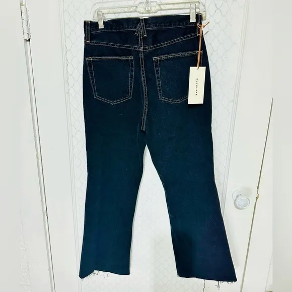 Slvrlake Frankie high rise wide leg kick flare jeans dark wash 30