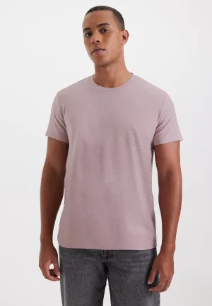 Somon Melanj Bisiklet Yaka Regular Fit Basic Erkek T-Shirt MERLIN