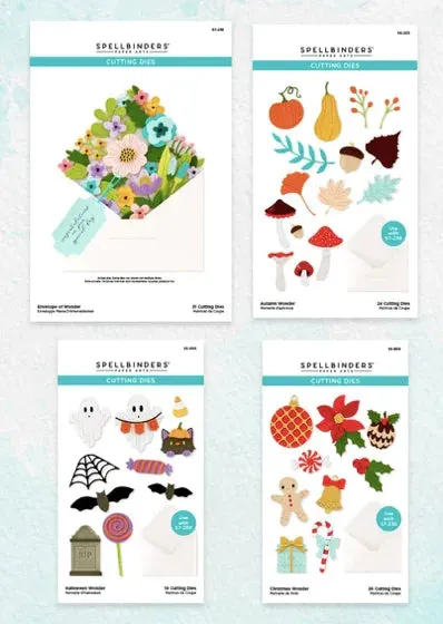 Spellbinders Etched Dies Envelope of Wonder Dies Bundle - Four Die Sets
