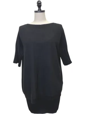 Square Neck Short Sleeve Sweater